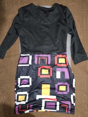 Acevog Black Top with Gold Zipper Detail